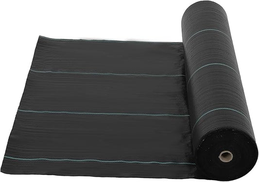 PioneerWorks 6.5ft x 300ft Premium 3oz Pro Garden Weed Barrier Landscape Fabric Durable & Heavy-Duty Weed Block Gardening Mat, Easy Setup & Superior Weed Control, Eco-Friendly & Convenient Design