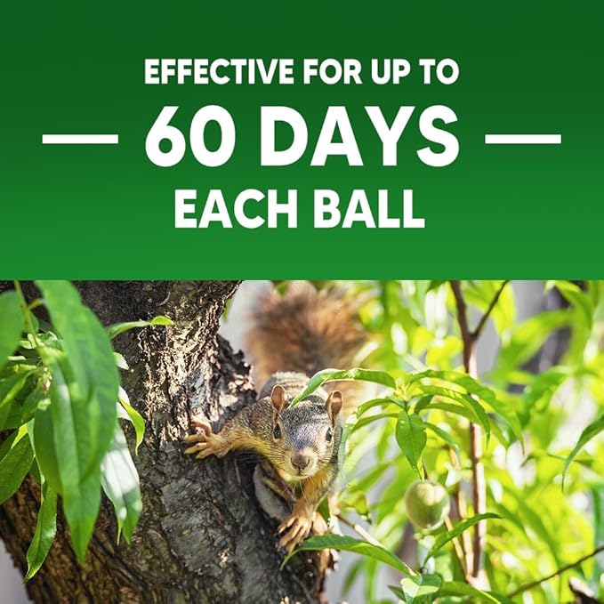 Squirrel Repellent Outdoor, Chipmunk Repellent for Attic/Garden/Bird Feeder/Yard/Car, Squirrels Deterrent, Keep Chipmunks Away, Safe Around People, Pets & Plants-12P