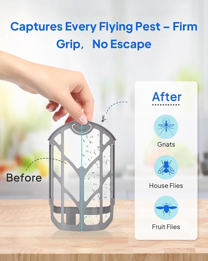 12 Pack Refill Cartridges Compatible with ZEVOPlug-in Light M364, M364A & Max - Flying Insect Trap Replacement Kit for Indoor Use (12 Refill Cartridge)