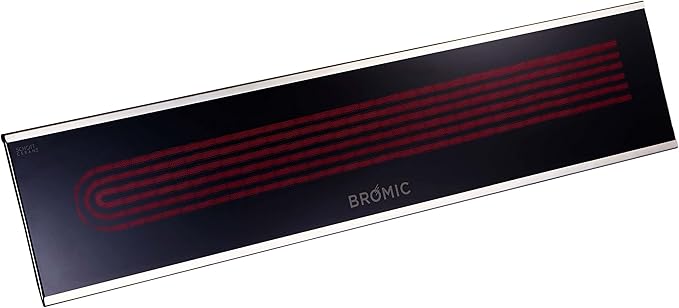 Bromic Platinum Smart Heat 2300W Electric Patio Heater - Radiant Infrared, 220V-240V, Black Finish - BH0320003