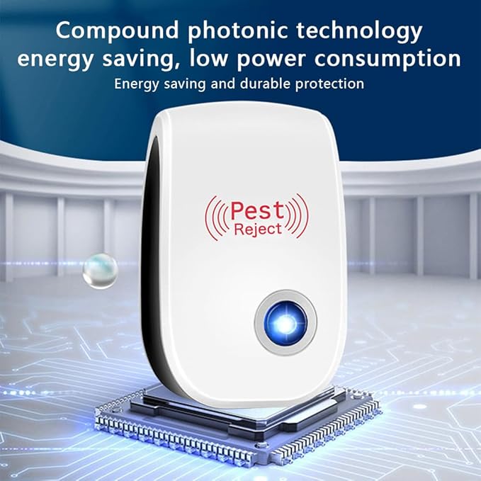 6 Pack Ultrasonic Pest Repeller Indoor Mouse Repellent Pest Repellent Ultrasonic Plug in for Spiders, Mices, Mosquitoes, Roaches, Mouse, Rodent, Bugs, Ants, Flies