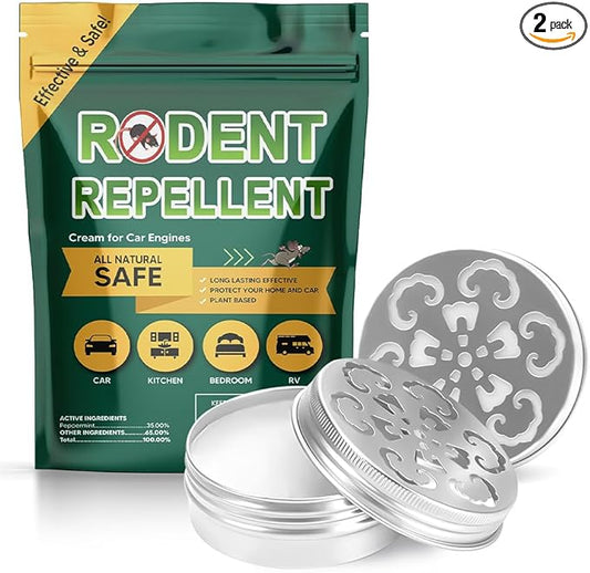 Rodent Repellent for Car Engines, Mouse Repellents for Car, Pest Repellant, Cars Rodent Repellent Under Hood, Keeping Rodents Out of House, Peppermint to Repel Mice and Rat Repellent-2P