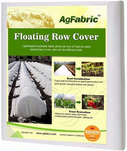 Agfabric Plant Covers Freeze Protection Floating Row Cover and Plant Blanket,0.55oz 7'x25' for Frost Protection and Terrible Weather Resistant,White