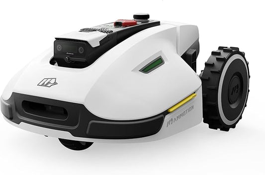 YUKA 3000 Robot Lawn Mower with 4G, Reception 0.75 Acre, Max. 1 Acre,Ultrasense AI Vision & RTK, Auto Mapping,App Control, 45% Slope, Wireless Perimeter, 2 Cutting Discs,30 Mowing Zones