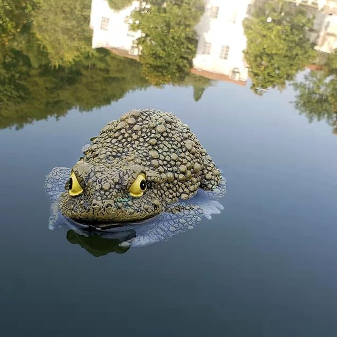 Resin Frog Toad Statues Garden Sculptures, Yard Art Decorations for Outdoor Gardens, Patios, Lawns, Floating Pond Figurine