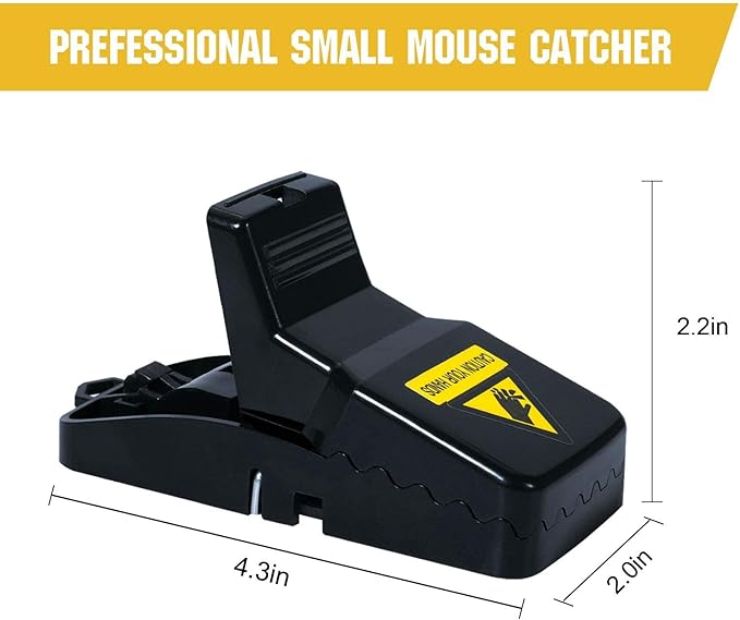 20 Pack Mouse Traps Indoor for Home,Mice Traps for House,Reusable Mouse Trap That Work,Small Mice Catchers for Home Indoor, Quick Set Mousetraps Effective