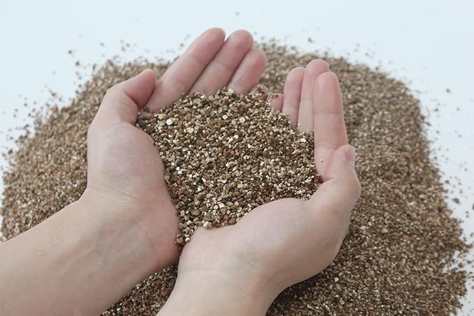 10QT Organic Vermiculite for Plants, Horticultural Soil for Potted Plants, Coarse Hydroponic for Succulent Orchid Gardening Reptiles