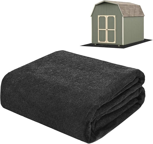 Outdoor Storage Shed Mat, 4x6.6 FT Waterproof Small Shed Flooring Mat for Patio Furniture Floor Protecting from Wear/Liquid/Dust/Oil, Non-Slip Carport Pad [Grey]