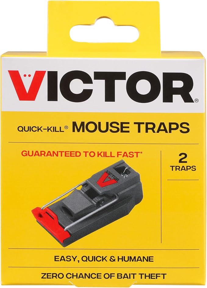 Victor M123SSR Quick-Kill Easy Set Mouse Trap, 6 Reusable Victor Mouse Traps