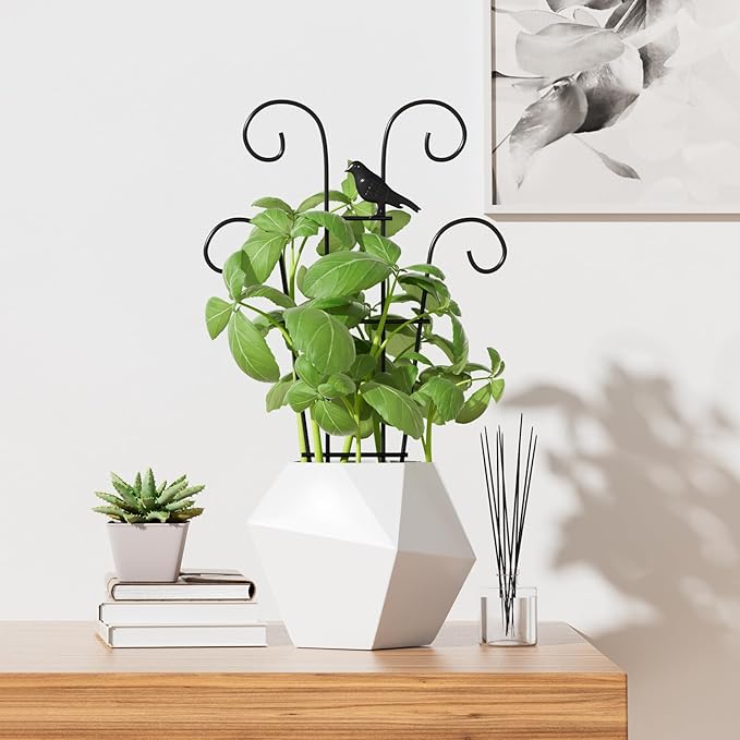 Plant Trellis for Climbing Plants Indoor, 3 Pack Metal Garden Trellis for Potted Plants, Rustproof, Sturdy Climbing Plant Support for Indoor & Outdoor Houseplants
