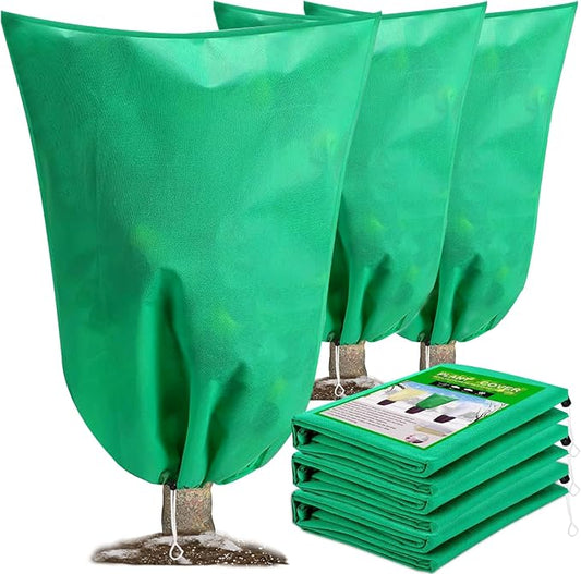 DQS 3 Pack Plant Covers Freeze Protection, 23.6" x 31.4" Winter Frost Protection Blankets Frost Cloth,Suitable for Outdoor Winter Frost, Cold Weather, shrubs, Trees, Jackets, and coverings