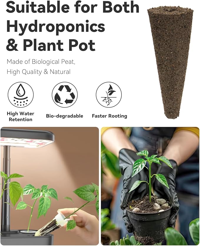 LYKOCLEAN Vegetable & Salad Green Seed Pod Kit for Aerogarden, Ahopegarden, iDOO (16 Pods) – Non-GMO American Fast Lettuce, Green Pepper, Cucumber, Parsley Seeds, Compatible with All Hydroponic System