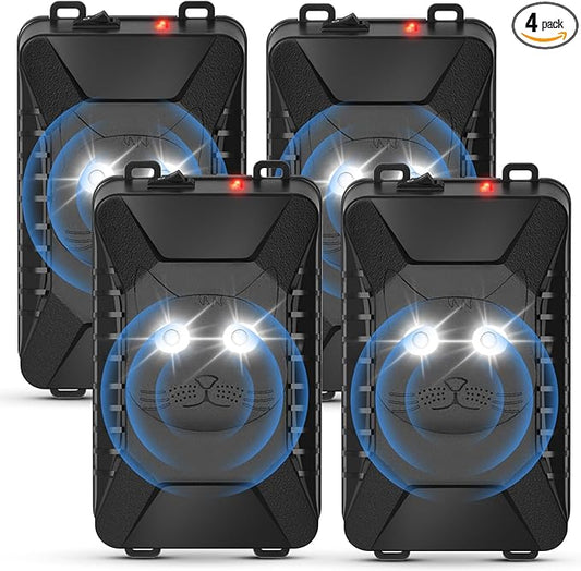4 Pack Rodent Repellent for Car Engines, Plug-in Rodent Repeller Ultrasonic Indoor, Battery Operated Car Mouse Repellent Under Hood, Keep Mice Rat Squirrel Out of Car, Attic, Garage, Barn