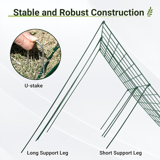 Cucumber Trellis for Raised Bed, 48" L x 32" W Garden Trellis for Climbing Plants Outdoor with Support Structures, A Frame Trellis for Climbing Vegetables Peas, Vine, Bean