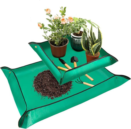 2PCS Repotting Mat, Excellence Indoor Waterproof Plant Transplanting Mat, Professional Gardening Mat Supplies