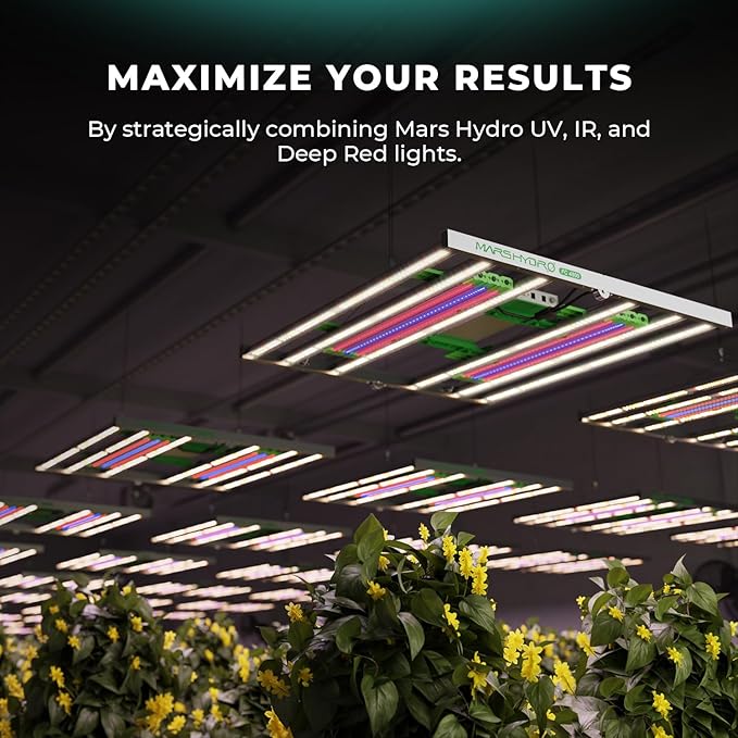 MARS HYDRO 2024 ADLITE Red30 30W Red Led Grow Lights Bars for Indoor Plants Full Spectrum 3x2 FT Coverage Grow Light Strip