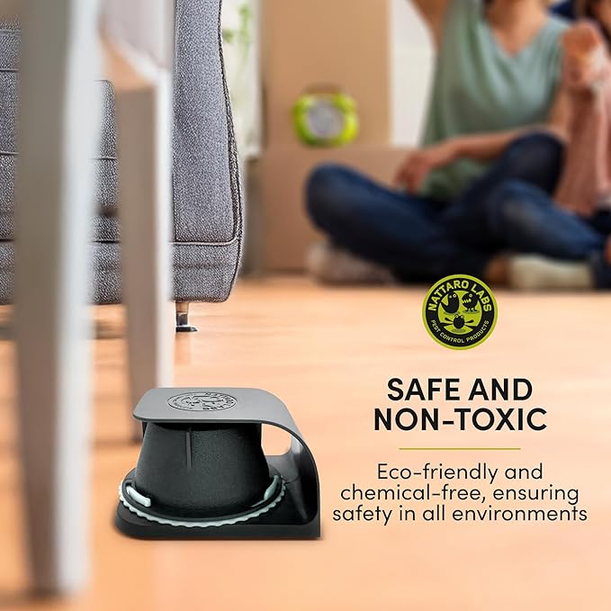 Scout Non-Toxic Early Monitoring Solution with Patented Pheromone Technology, Includes 2 Bed Bug Detection Traps, Replaceable Lures and User Guide