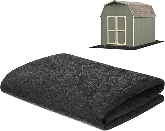 Outdoor Storage Shed Mat, 3x4.2 FT Waterproof Small Shed Flooring Mat for Patio Furniture Floor Protecting from Wear/Liquid/Dust/Oil, Non-Slip Carport Pad [Grey]