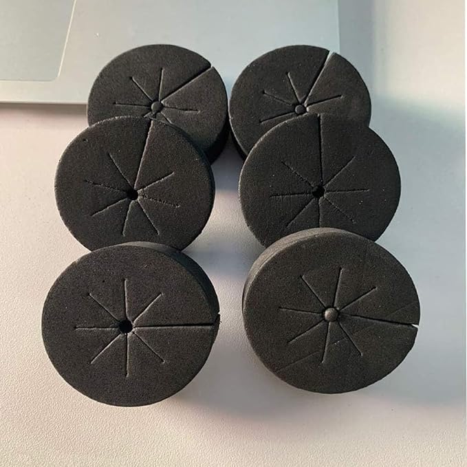 50 Pack Cloning Collars Inserts Premium Grade Foam, DIY Foam Cloner Inserts, Spoke Design Cloning Collar Inserts Hydroponic Tower Aero Garden Pods, Ideal for Net Pots, Aeroponics