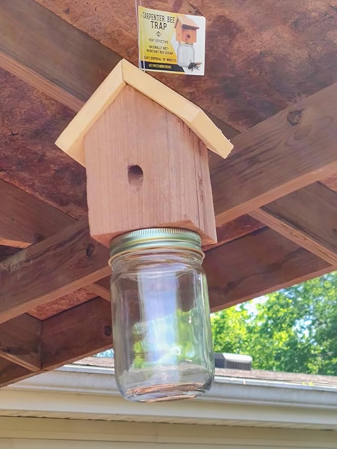 Amish-Made Rustic Carpenter bee Trap