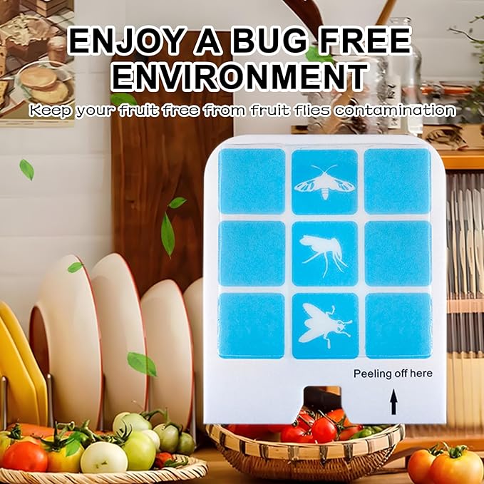 21 Pcs Refill Glue Cards Compatible with Safer Home SH502, SH503 Indoor Fly Trap DT3005W Plug-in Bug Light for Flies, Fruit Flies, Moths, Gnats, and Other Flying Insects