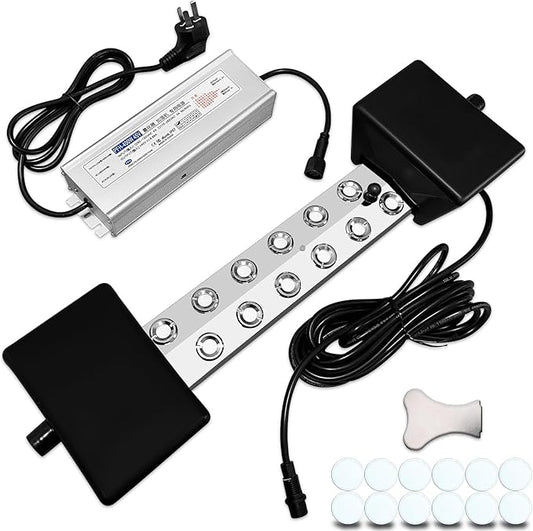 Ultrasonic Fogger 12 Head Ultrasonic Mist Maker,9000ml/H 400W Mist Maker Fogger,12 Head Ultrasonic Fogger Mist Maker,12 Head Ultrasonic Mist Maker fogger Ultrasonic Mister Fogger 12Head Fogger