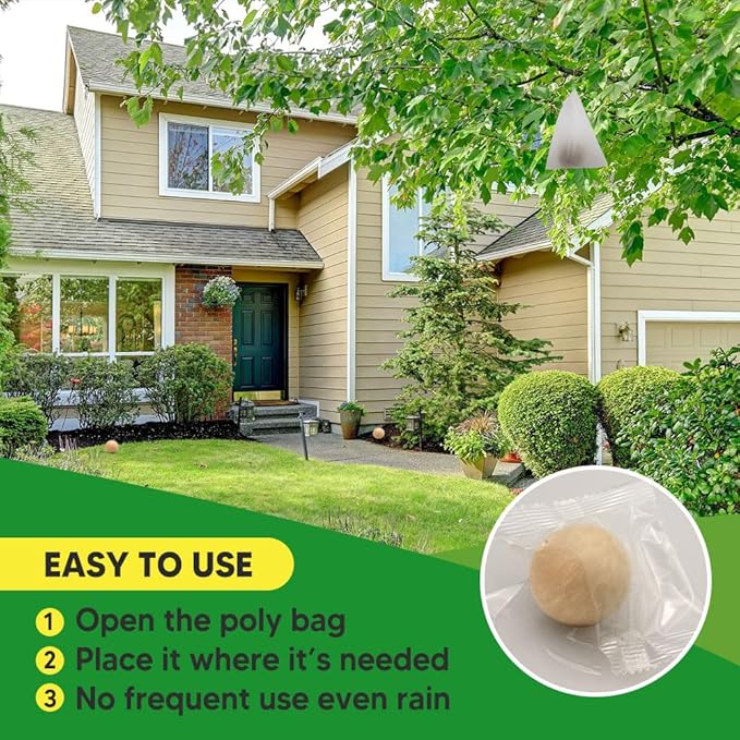 Squirrel Repellent Outdoor, Chipmunk Repellent for Attic/Garden/Bird Feeder/Yard/Car, Squirrels Deterrent, Keep Chipmunks Away, Safe Around People, Pets & Plants-12P