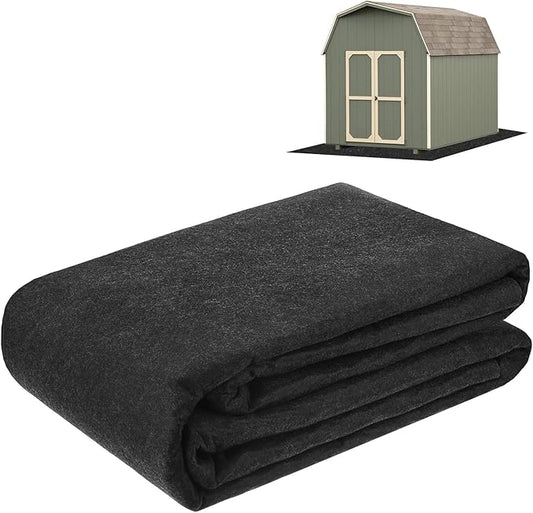 Outdoor Storage Shed Mat, 8.2x8.2 FT Waterproof Small Shed Flooring Mat for Patio Furniture Floor Protecting from Wear/Liquid/Dust/Oil, Non-Slip Carport Pad [Grey]