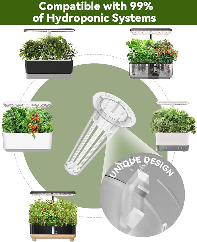 LYKOCLEAN Vegetable & Salad Green Seed Pod Kit for Aerogarden, Ahopegarden, iDOO (16 Pods) – Non-GMO American Fast Lettuce, Green Pepper, Cucumber, Parsley Seeds, Compatible with All Hydroponic System