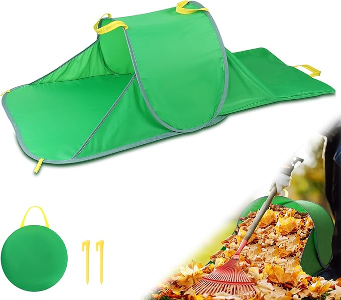 Leaf Collector, Foldable Portable Leaf Bags, Reusable Yard Garden Bags for Leaves, Grass, Lawn Trash