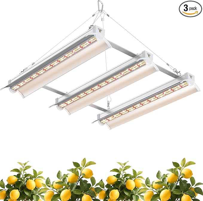 JESLED 120W Full Spectrum Plant Growing Lights with Timer, Plug in Suspended Fixture for 3x3ft Grow Tent Room, Greenhouse Cultivation, Laboratory Plant Cultivation,1.4FT
