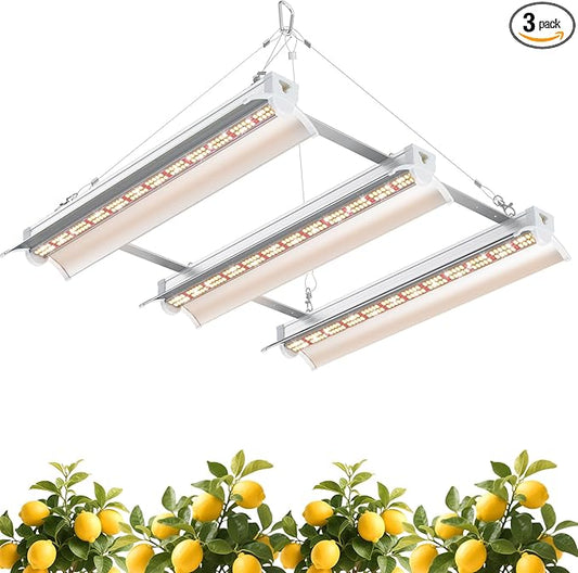 JESLED 120W Full Spectrum Plant Growing Lights with Timer, Plug in Suspended Fixture for 3x3ft Grow Tent Room, Greenhouse Cultivation, Laboratory Plant Cultivation,1.4FT