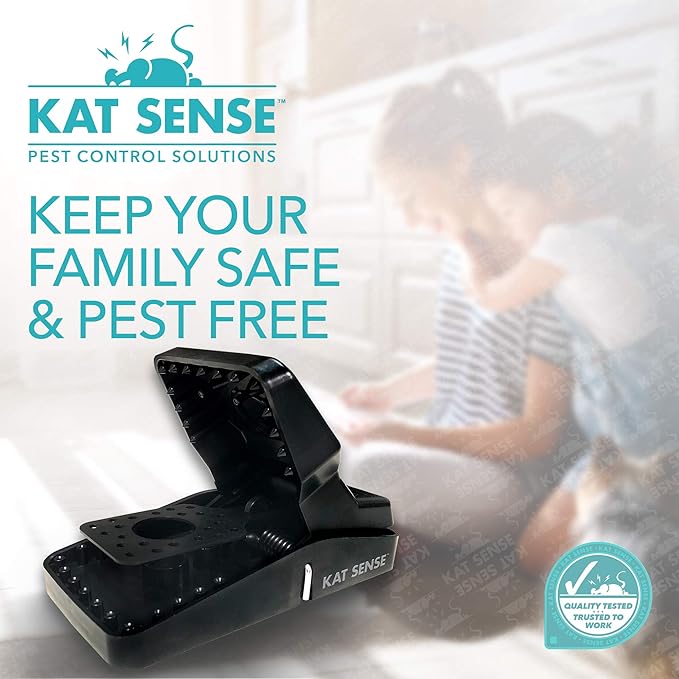 Pest Control Rat Traps, Professional Multi Captsure Set of 6 Large Snap Trap, Solutions for Indoor Outdoor AntiRodent Protection, Reusable Master Trapping Device for Rodents and Chipmunk