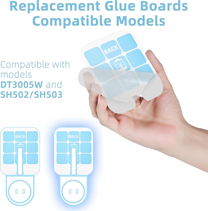 40 Pack Trap Refill Compatible with Saferr Home Fly Trap Refill,Applicable to SH502、SH503、23005-06 and DT3005W、DT3005W-DS3,Indoor Fly Trap Plug-in Insect Trap Replacement (40)