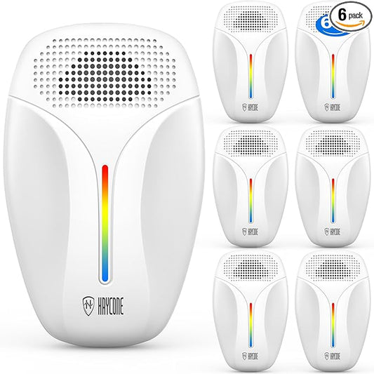 2024 Upgraded Ultrasonic Repeller & Insect Indoor Repeller,Ultrasonic and Repellent for Roach,Rodent,Mouse,Bugs,Mosquito,Mice,Spider,Ant,3 Mode Switching,6 Packs