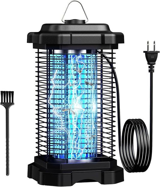 Minimoon Bug Zapper Outdoor 4000V Electric Mosquito Zapper 20w Fly Zapper for Backyard Patio Balcony Garage, IPX6 Waterproof