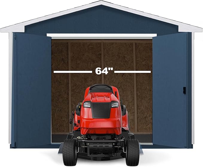 Handy Home Products Charleston Value Gable 10x8 Do-It-Yourself Wooden Storage Shed, 2x3 framing- Does not Include Floor kit or Paint