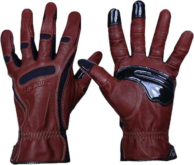 Bionic Men's Tough Pro with Natural Fit Premium Leather Work Gloves (Small)
