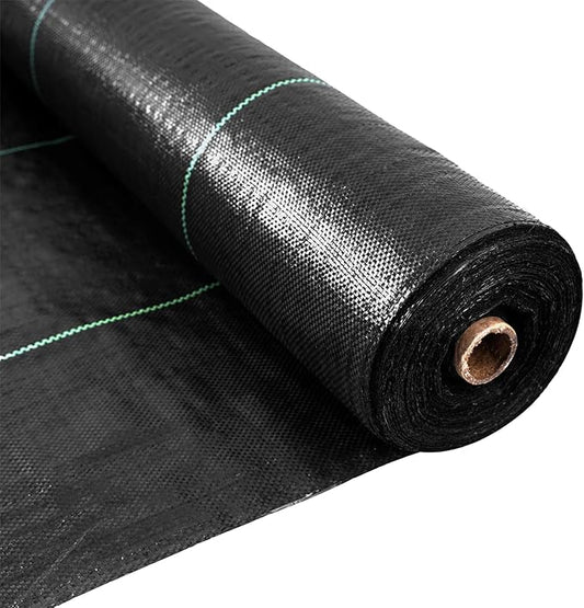 Weed Barrier Fabric 3.2oz Heavy Duty - 4ft x 100ft Landscape Fabric | Easy Install & Rugged Plastic Ground Cover Weed Barrier with UV Protection for Gardens, Landscaping Fabric