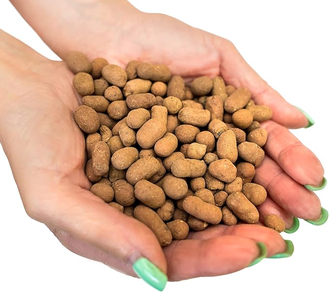 Expanded Clay Pebbles for Plants – 4mm-16mm LECA Balls | 100% Natural Hydroton Clay for Drainage, Hydroponics, Aquaponics, Terrariums, Orchids & Indoor Plant Growing Medium - 10 Quarts