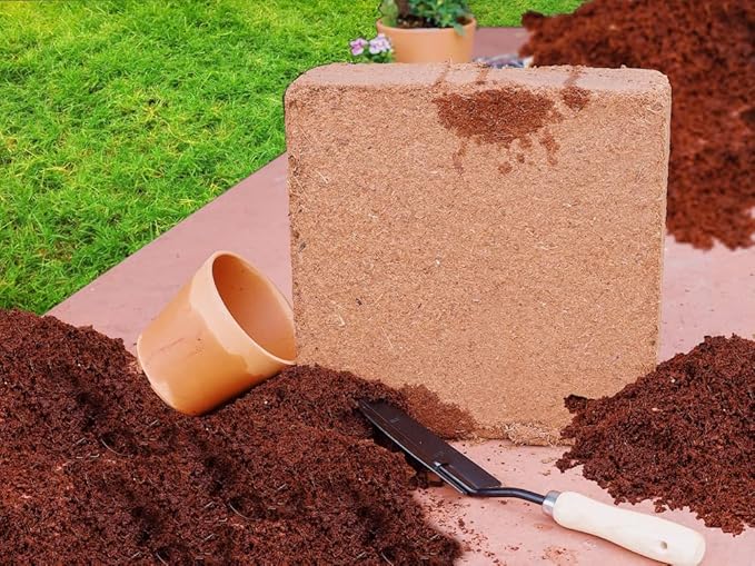 Coco Coir for Plants 2-Pack – 2.6 Cu. Ft. Compressed Coconut Coir Bricks, 10 lb. Organic, Low EC, pH Balanced Coco Peat for Indoor & Outdoor Gardening, Potting Soil, Indoor Plant Soil