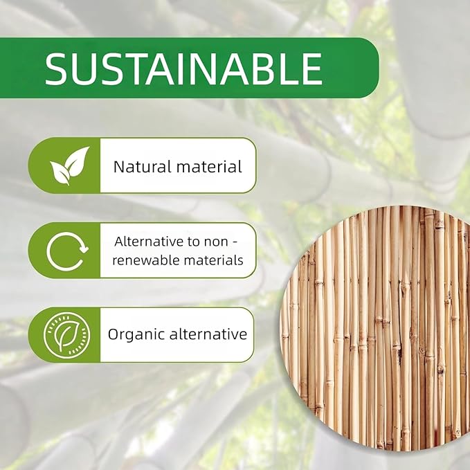 60 Pack 58 inch Bamboo Stakes for Plant with 200 Twist Ties Bamboo Sticks Plant Support Garden Stakes Poles for Tomatoes Cucumber Grapes Pole Beans Trees Potted Dahlia Flowers