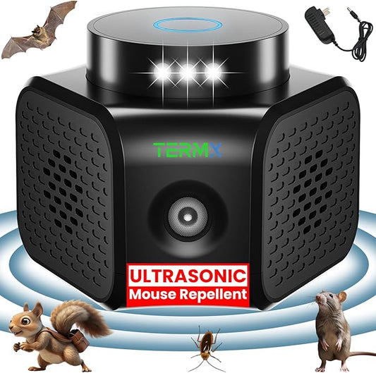 Rat Repellent for House Best Thing to Get Rid of Mice with 4 Modes Attic Rodent Deterrent Looking The Best Ultrasonic Pest Repeller Indoor No Touch Solution for House Garage Warehouse RV etc