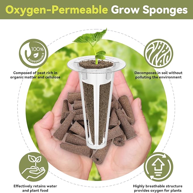Gourmet Herb Seed Pods for AeroGarden, Ahopegarden, iDOO Hydroponics Growing System Indoor, 400+ Seeds, Germination Kits Include Basil, Cilantro, Dill, Parsley, Mint, Shiso, Liquorice(7-Pods)