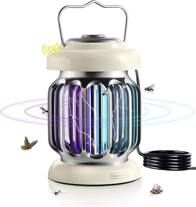 2-Pack Hybrid Spectrum, Dusk-to-Dawn Bug Zapper Outdoor Bug Zapper Indoor Bug Zapper Mosquito Repellent Outdoor Patio Mosquito Zapper Fly Zapper Fruit Fly Trap for Indoors Killer with Light Sensor