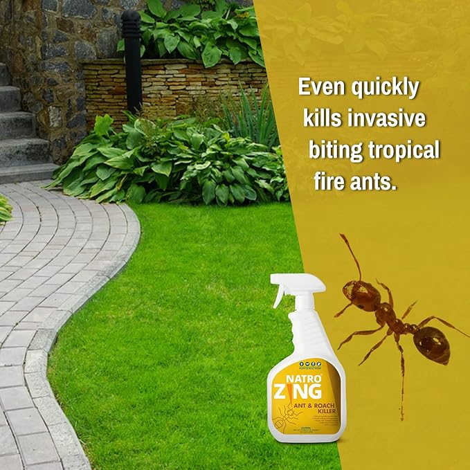 Ant & Roach Killer 11 oz Indoors and Outdoors, Ant Spray for Home, Ant Repellent for House, Fast Kill, Prevents for Weeks, Also Kills Roaches Spiders Centipedes