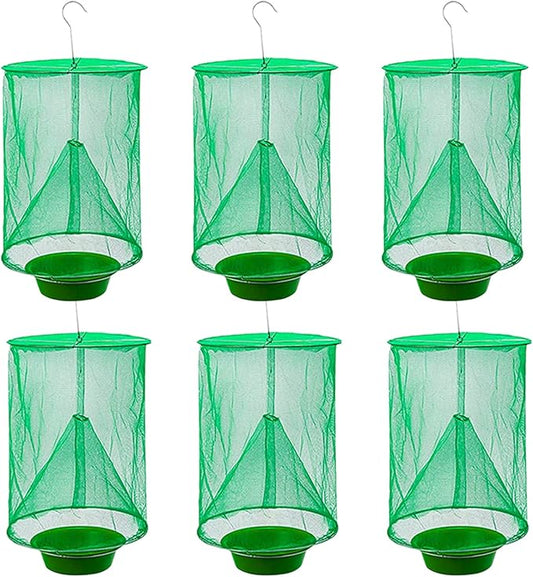 Ranch Hanging Catcher, Cage Catcher for Indoor and Outdoor, Family Farms, Park (6 Pack)