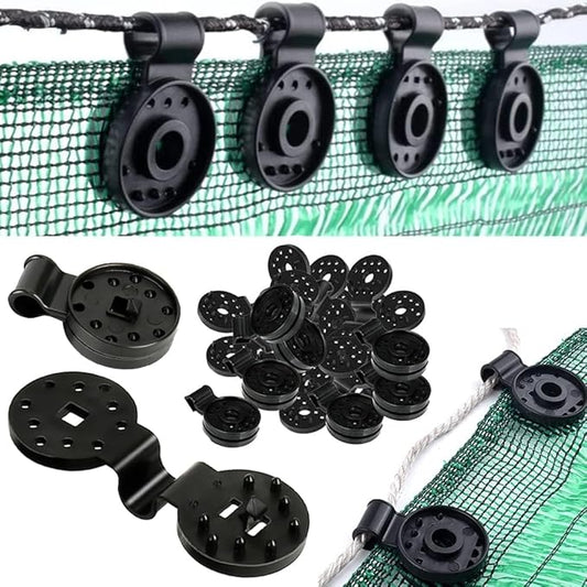 Shade Cloth Heavy Duty Lock Grip, 2023 New Shade Cloth Fix Plastic Clamp, Premium Tarp Clips Fence Fabric Clips for Greenhouse Outdoor Garden Netting, Anti Bird Netting, Sun Shade Net (30 Pcs)