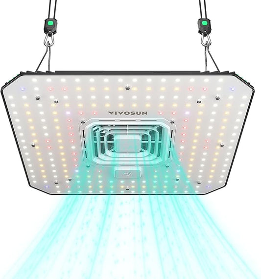 VIVOSUN AeroLight A150, Tunable Spectrum, LED Grow Light 150W w/Integrated Circulation Fan, Compatible with App, Used with Growhub Controller E42A/E25 to Achieve More Functions 2x4/3x3Ft Coverage
