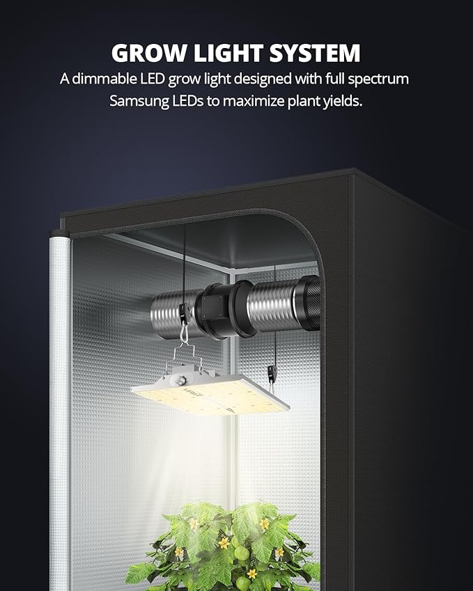 VIPARSPECTRA XS1000 Led Grow Light Compatible with Samsung LM301H High PPFD, Dimmable High Efficiency Grow Lights for Indoor Plants, Full Spectrum Daisy Chain Plant Light for 2x2/ 3x3 Grow Tent